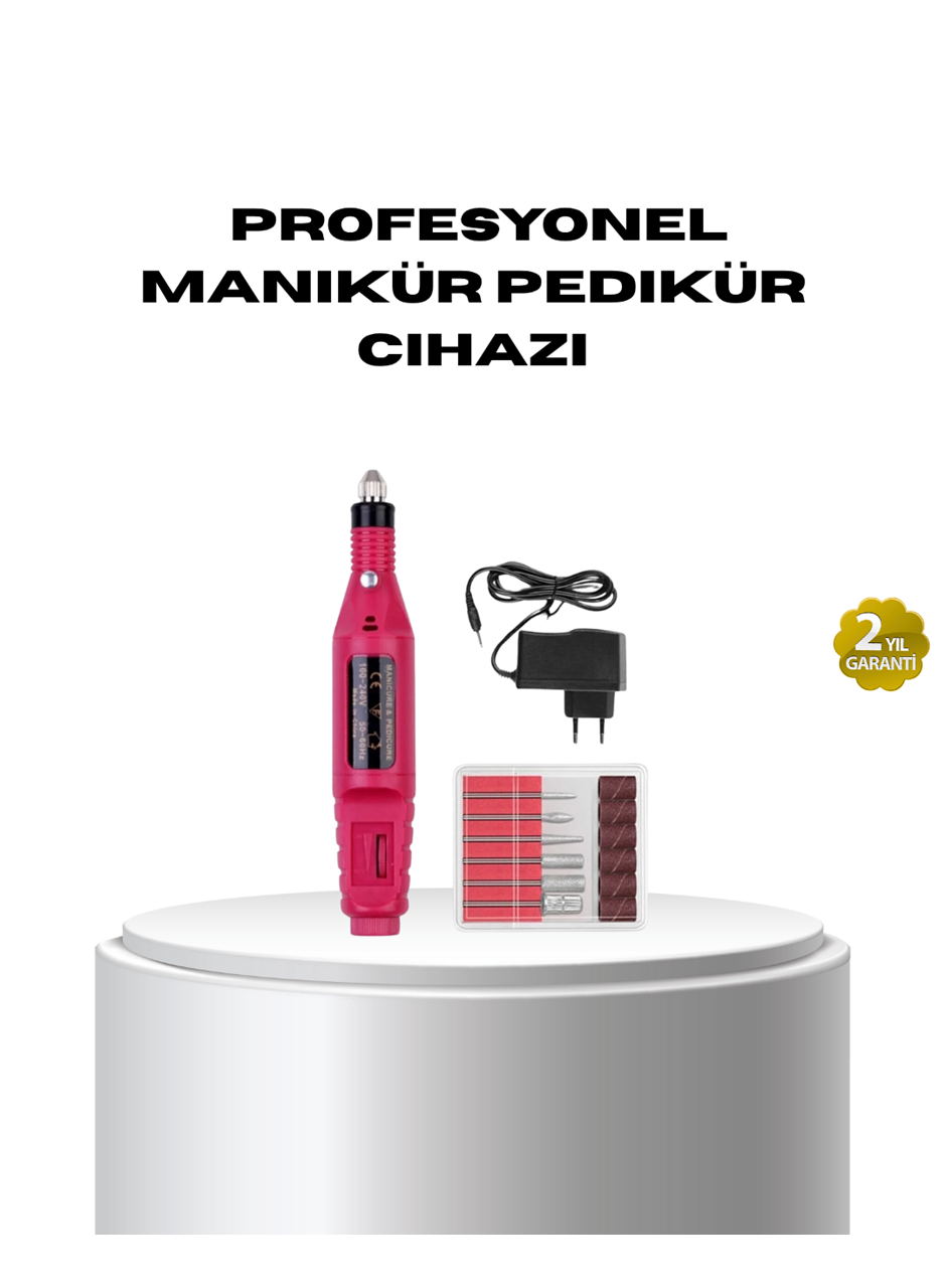 Profesyonel Tırnak Matkap Makinesi – USB Şarjlı, Ayarlanabilir Hız, Düşük Titreşimli ve Sessiz Çalışma