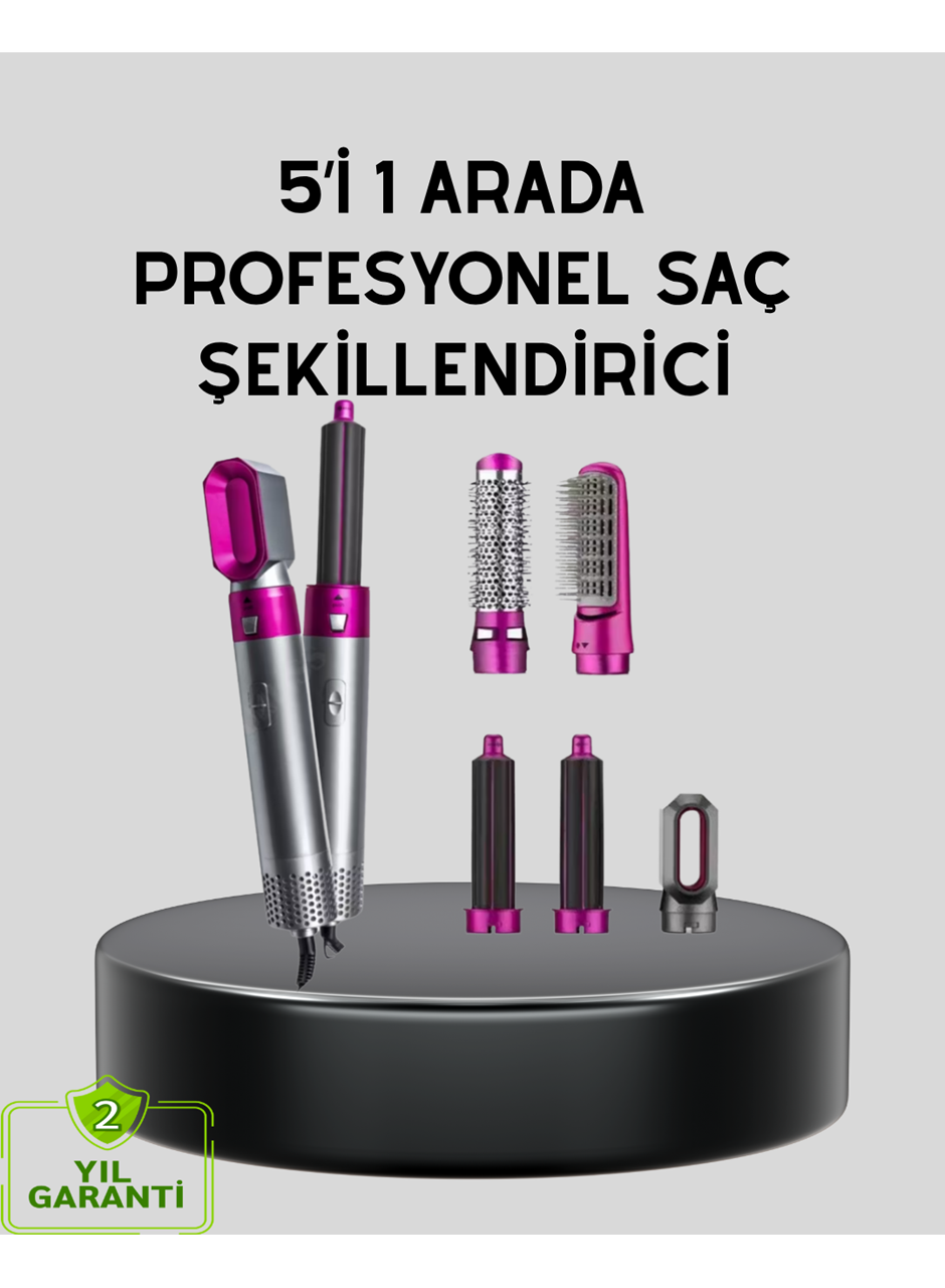 5’i 1 Arada Saç Şekillendirme Makinesi Hızlı Kuruma ve Kuaför Kalitesinde Sonuç