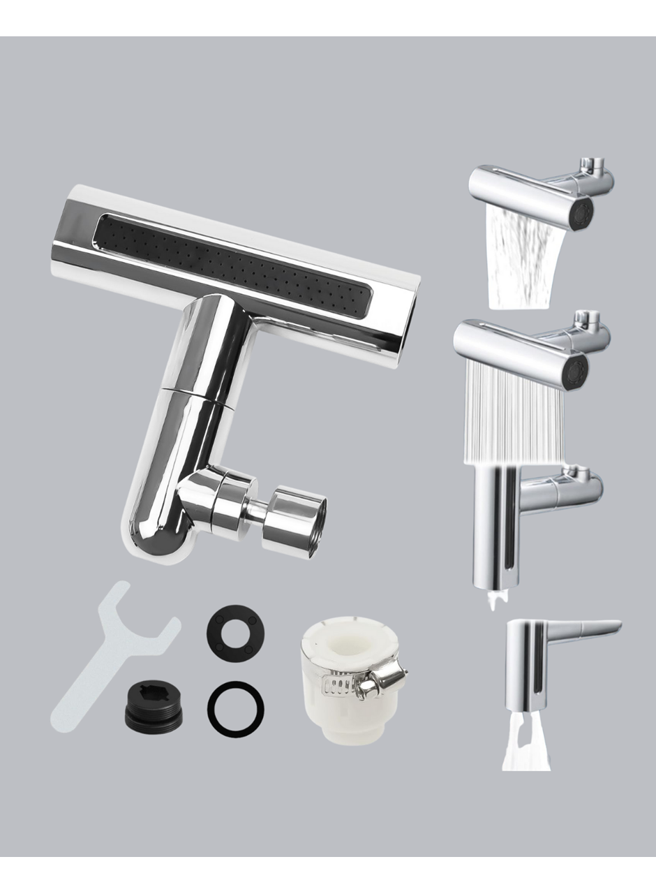 ABS Pirinç Alaşımlı Musluk Başlığı 4 Modlu 360° Dönebilen ve Ekonomik