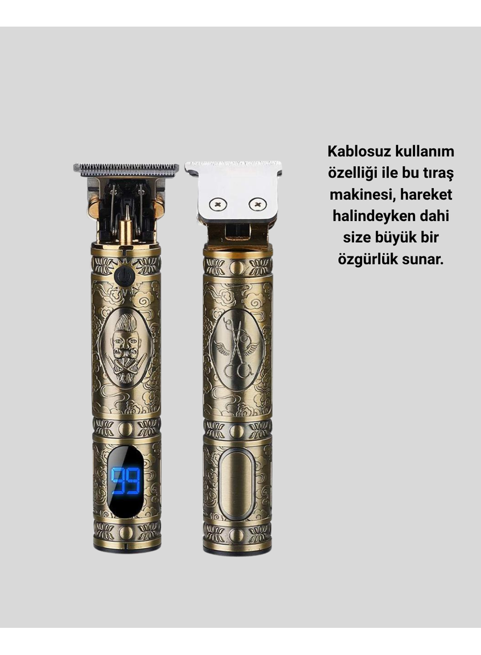 Kablosuz Şarjlı Profesyonel Tıraş Makinesi – 1800 mAh Lityum Pil