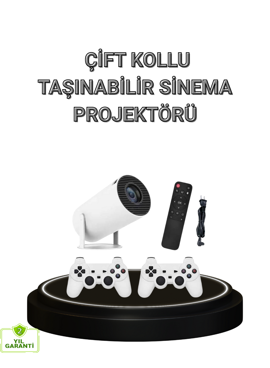 Bluetooth 5.0 ve Wi-Fi 6 Akıllı 4K Projeksiyon