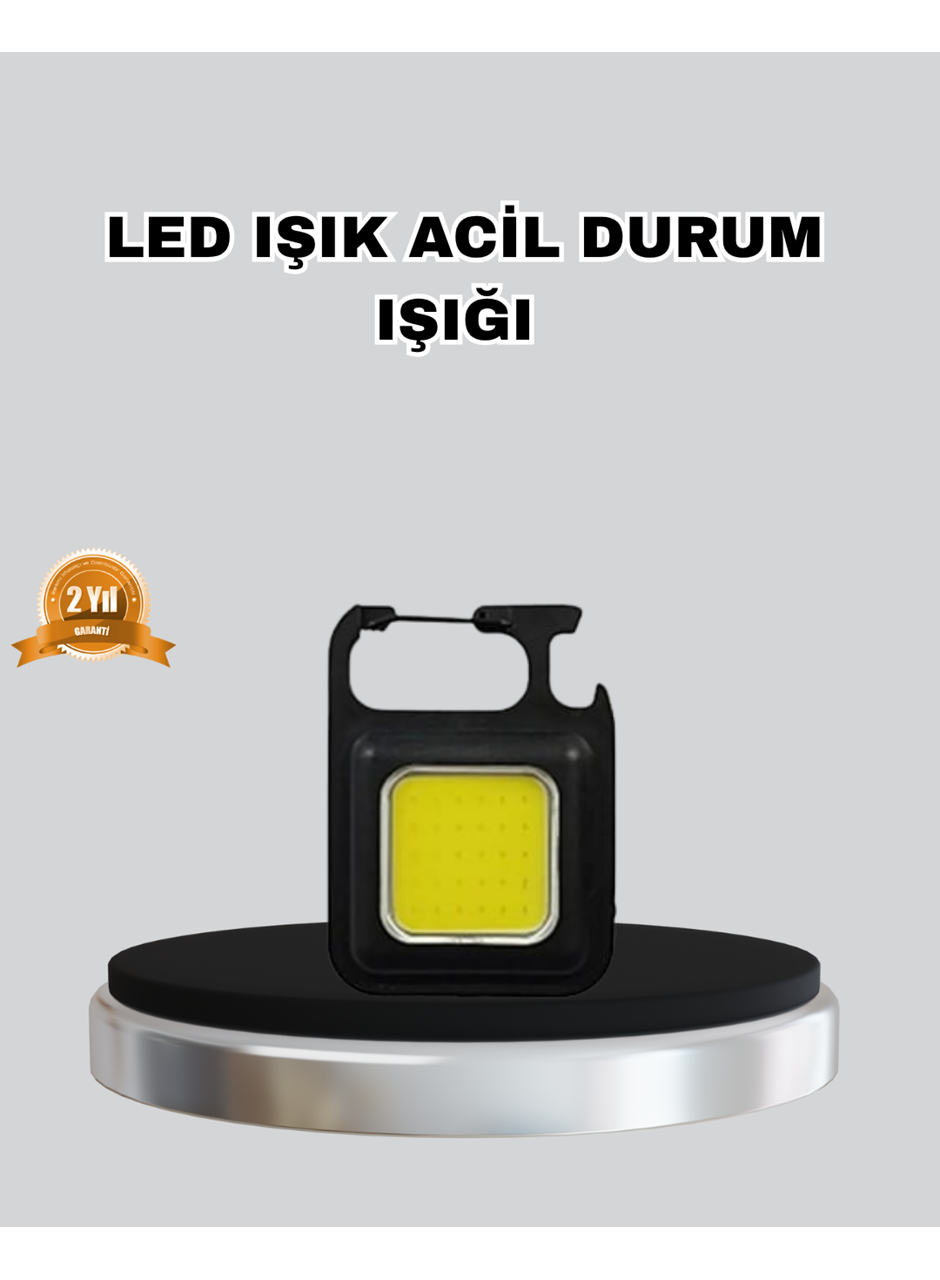 USB Şarjlı 800 Lümen LED Fener – Mini Boy, 3 Işık Modlu, Anahtarlık Tipi El Feneri