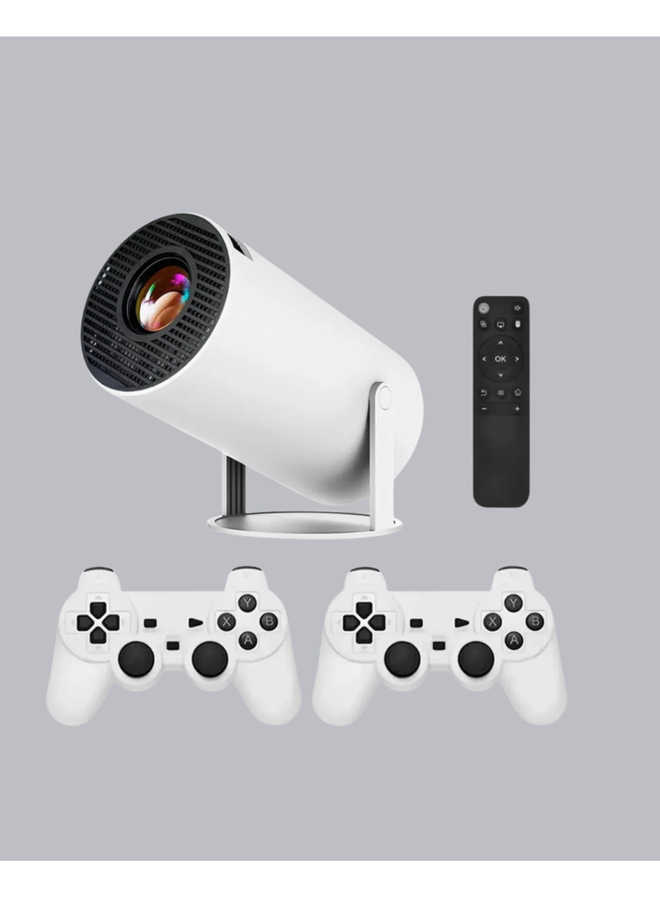 4K Wi-Fi 6 Projeksiyon Cihazı – 10.000+ Oyun Desteği, Kablosuz Bağlantı ve Çoklu Giriş Portları