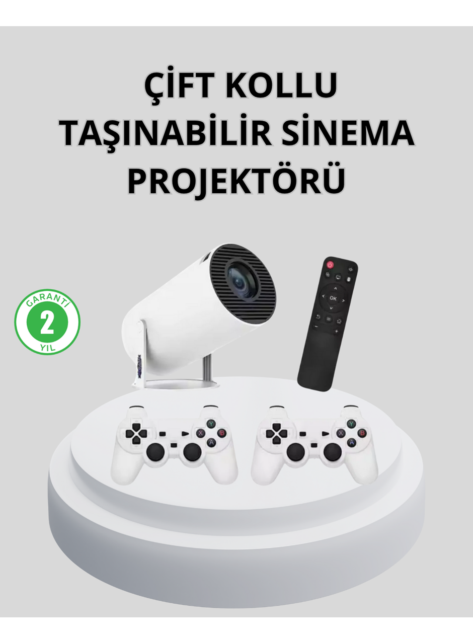 Wi-Fi 6 ve Bluetooth 5.0 Destekli 4K Akıllı Projeksiyon Cihazı