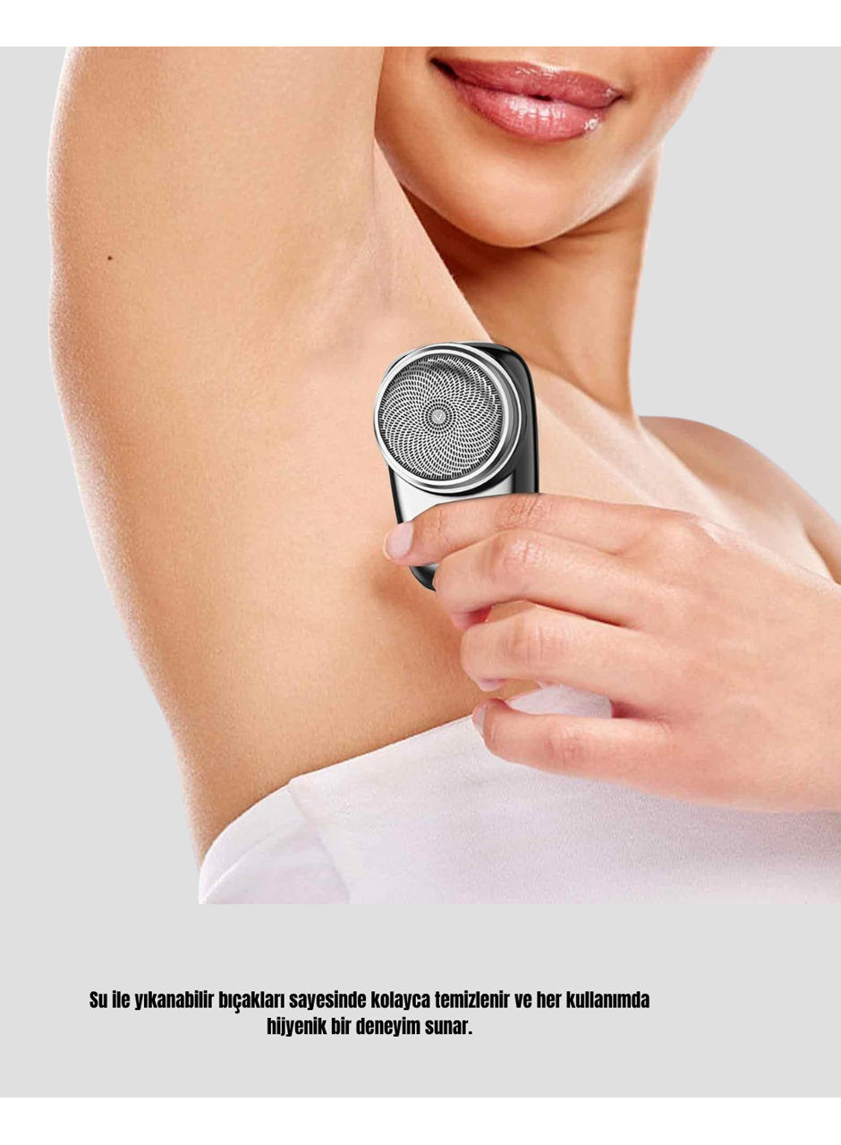Şarjlı Mini Tıraş Makinesi – Hassas Ciltlere Uygun, Su ile Yıkanabilir, Kompakt Tasarım