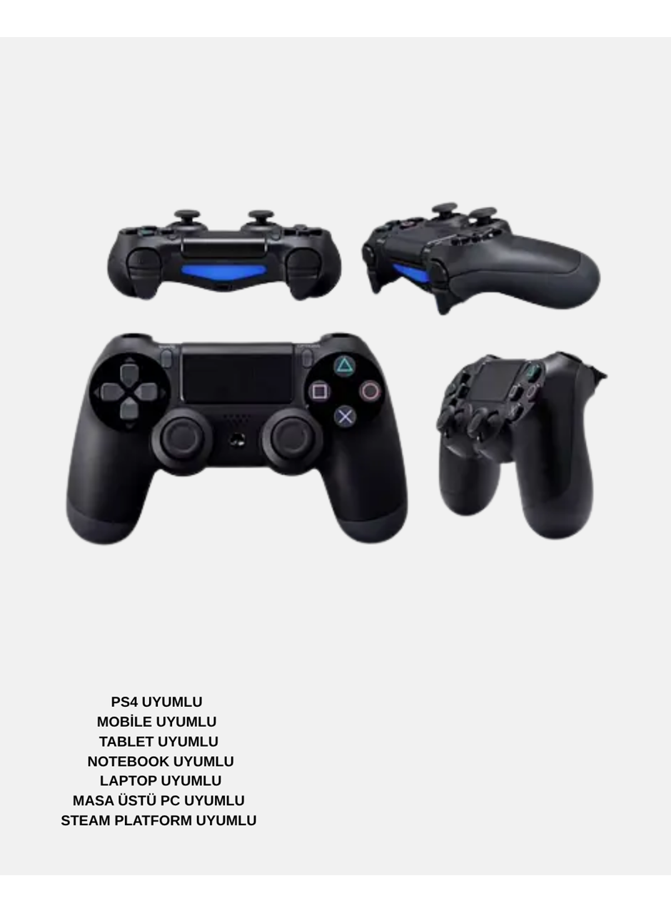 PS4 Kablosuz Oyun Kolu V2 – Bluetooth Bağlantılı, Titreşimli, PC ve Mobil Uyumlu