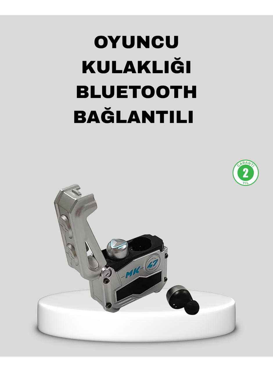 IPX5 Su Geçirmez Kablosuz Bluetooth Kulaklık – Powerbank Şarj Kutulu, Düşük Gecikmeli Oyun Modu