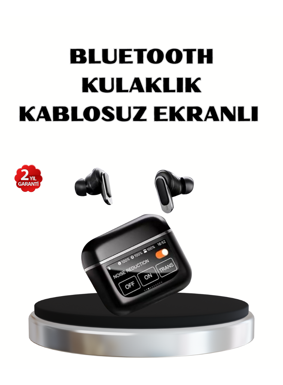 ANC Teknolojili Kablosuz Bluetooth Kulaklık – Dokunmatik, Dijital Göstergeli, Yüksek Ses Kalitesi
