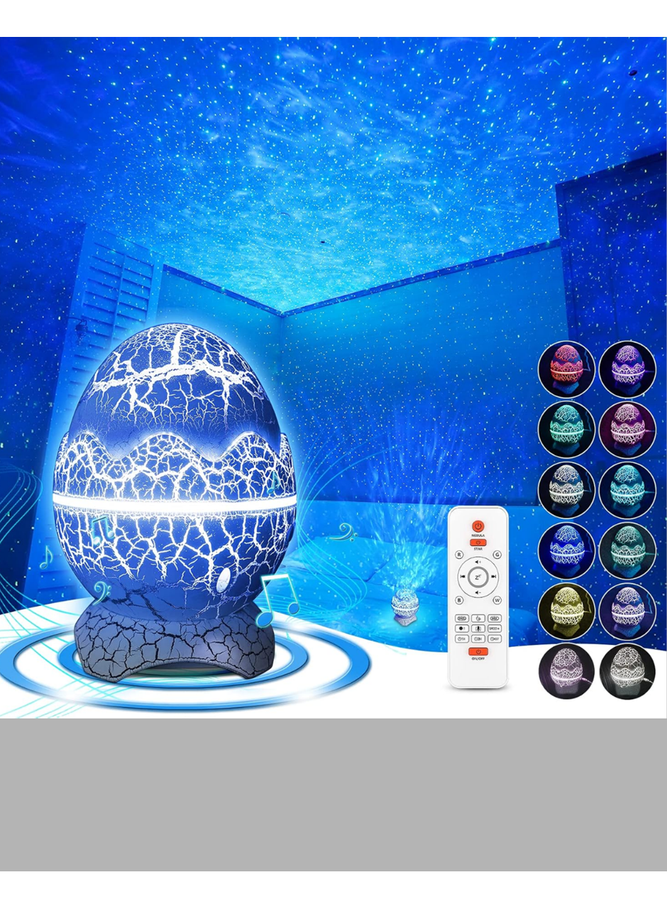 Galaksi Efektli Dinozor Yumurta Projektör – Yüksek Çözünürlüklü