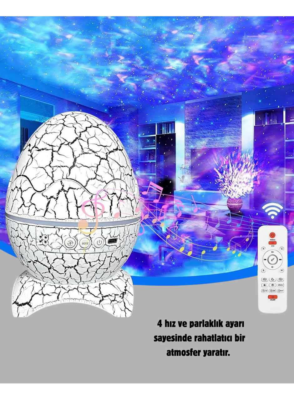 Dinozor Yumurta Gece Lambası Projektör – 14 Renk Seçeneği