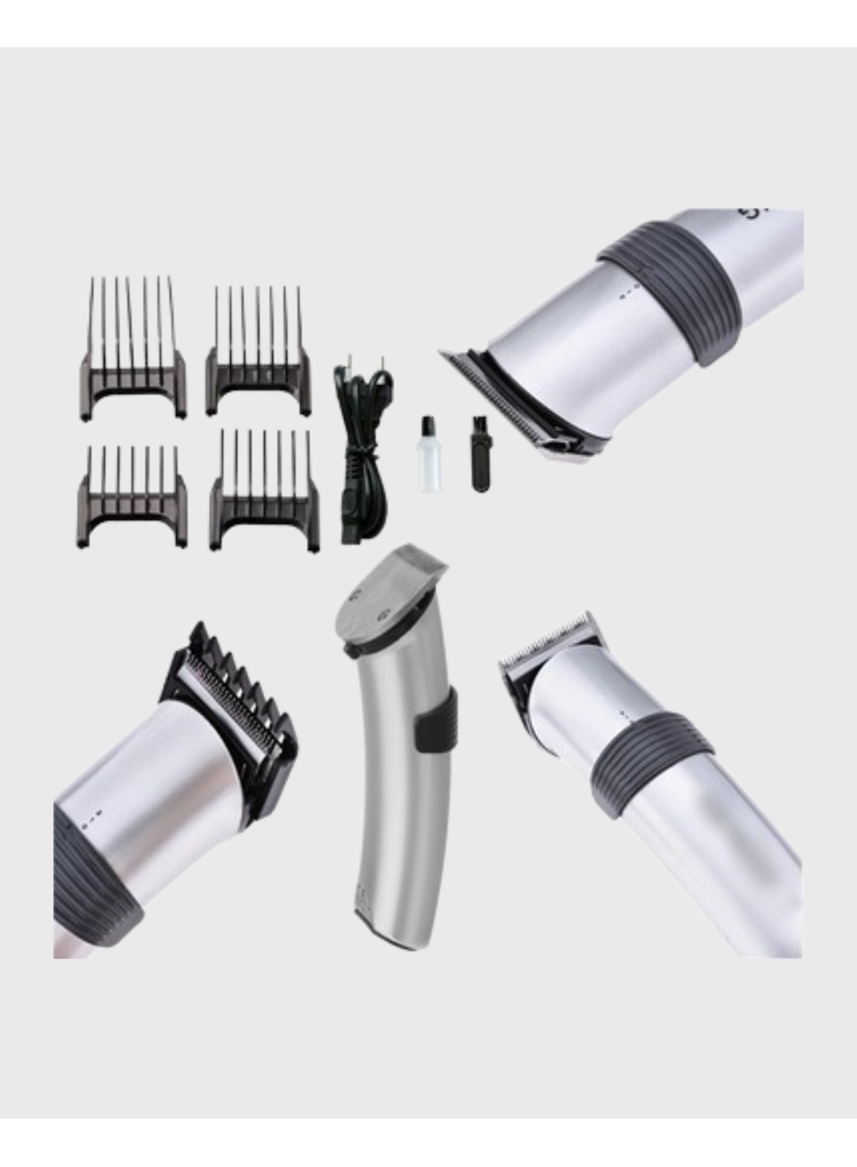 Şarjlı Saç ve Sakal Kesme Makinesi – Paslanmaz Çelik Bıçak, Ayarlanabilir Başlık