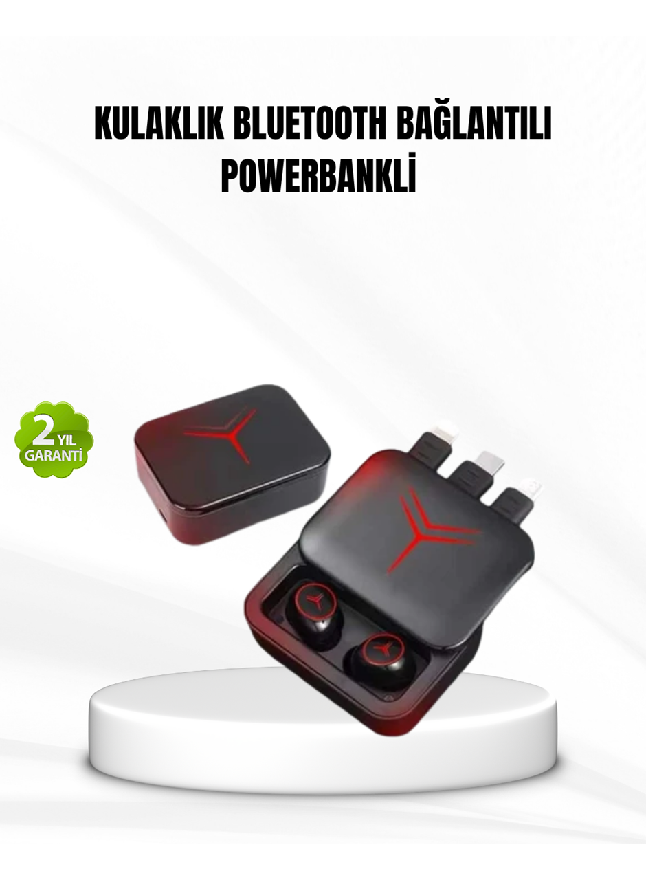 Bluetooth Powerbank Kulaklık – Kablosuz, Uzun Pil Ömrü, Dokunmatik ve Yüksek Ses Kalitesi