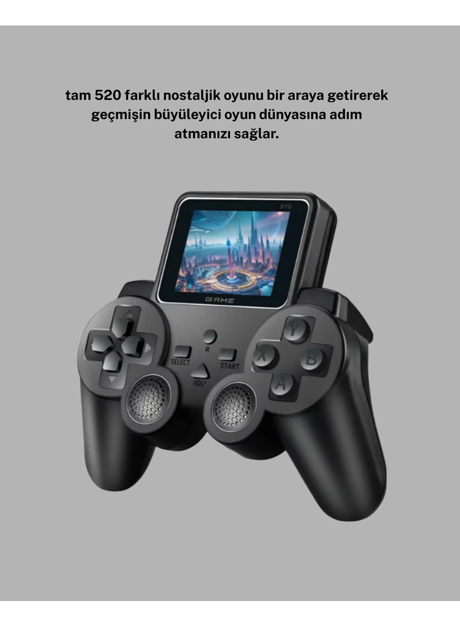 Atari S10 Retro Oyun Konsolu – 520 Klasik Oyun, Taşınabilir Tasarım, Nostaljik Oyun Deneyimi