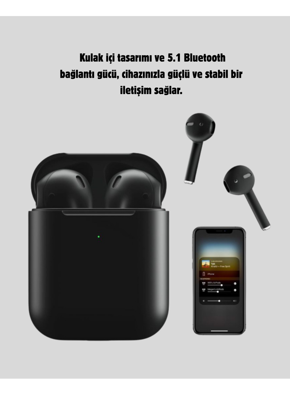Tws Pro 5 3D HD Ses Bluetooth Kulaklık – Kablosuz, Ergonomik, Şarj Kutulu, Gürültü Engelleme