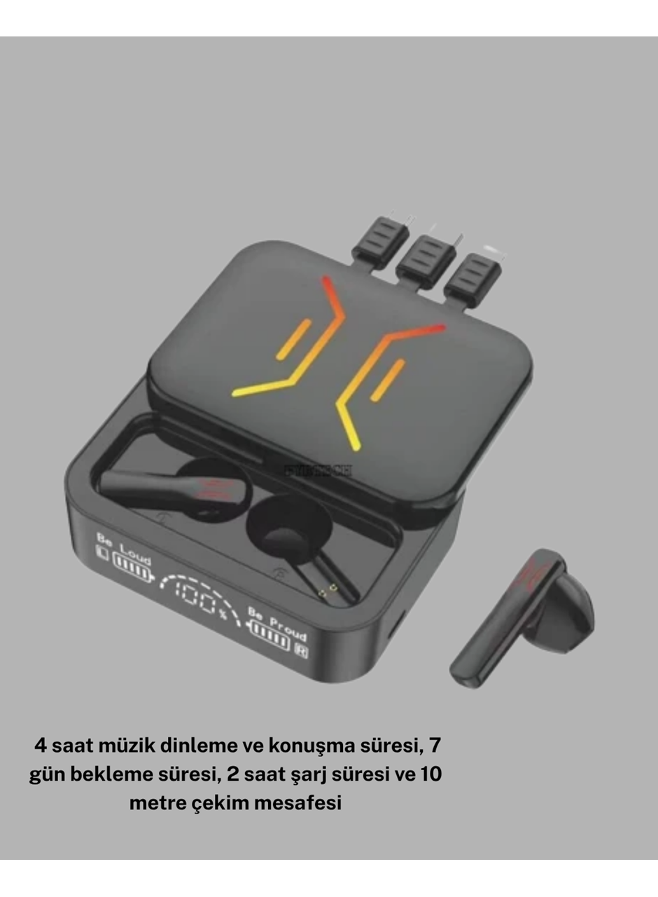 3’ü 1 Arada Kablolu ve Kablosuz Bluetooth 5.3 Kulaklık