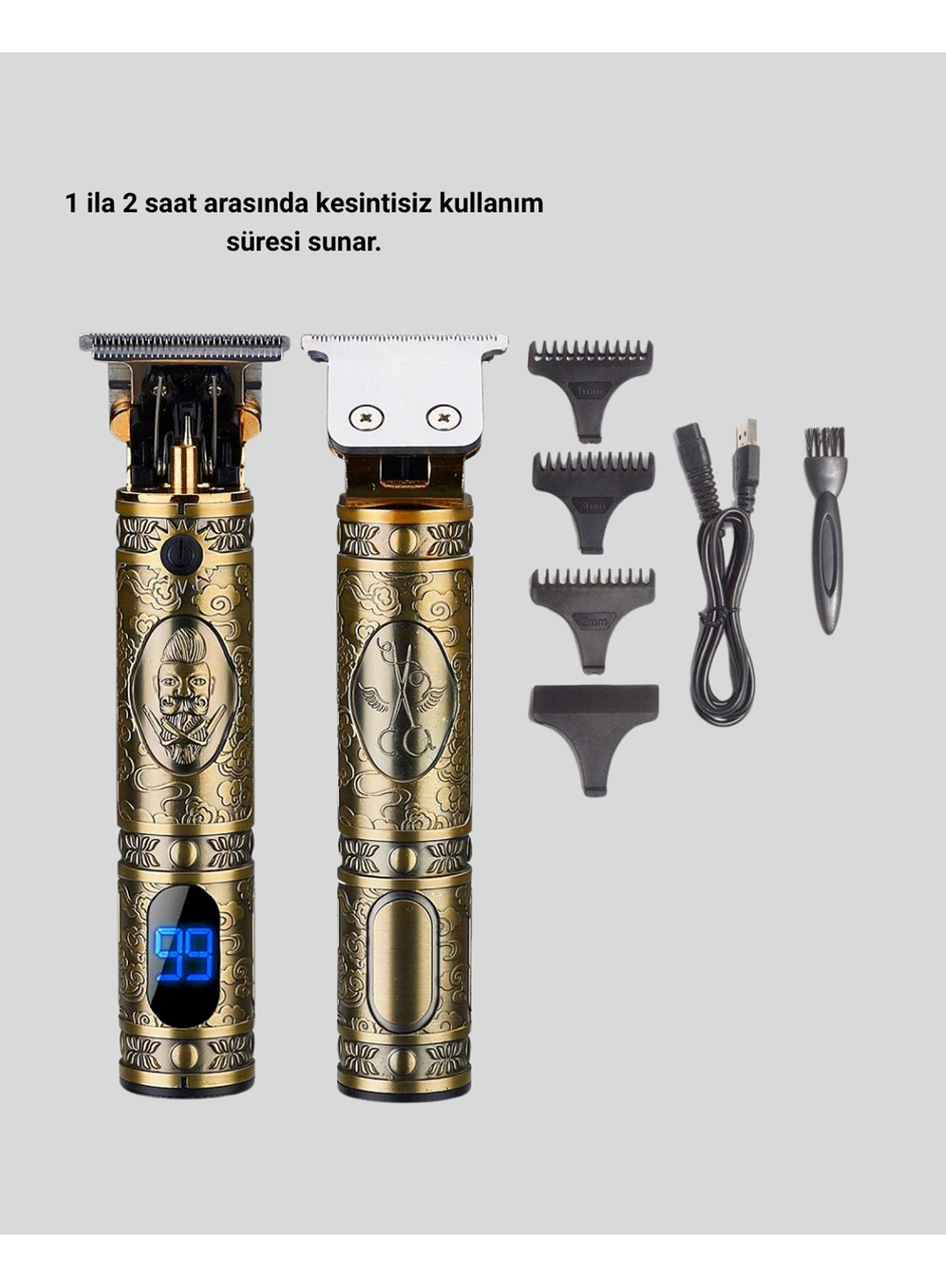 Profesyonel Kablosuz Tıraş Makinesi – 1-2 Saat Kesintisiz Kullanım