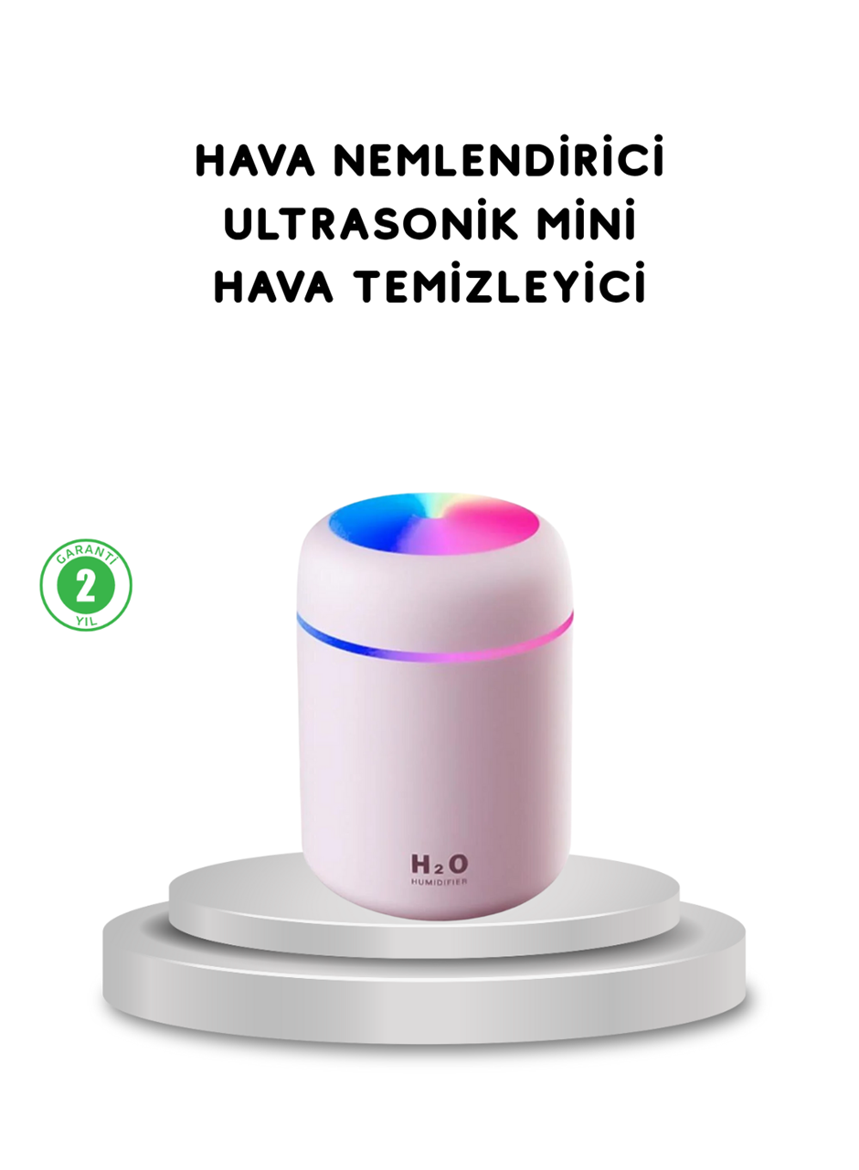 USB Bağlantılı LED Işıklı Hava Nemlendirici – Sessiz ve Kullanıcı Dostu Tasarım