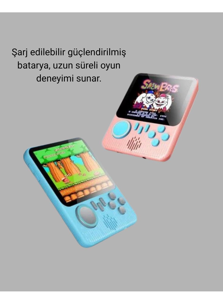Retro Oyun Konsolu – 3.5 İnç Ekran, 666 Klasik Oyun, TV Bağlantılı