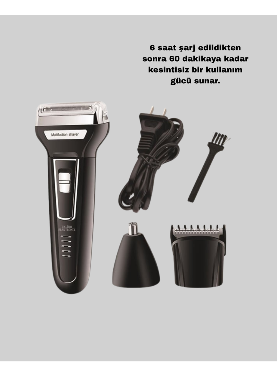 İnsua 3 Başlıklı Profesyonel Tıraş Makinesi – Sıfır Kesim, Hassas Başlık, Güçlü Motor