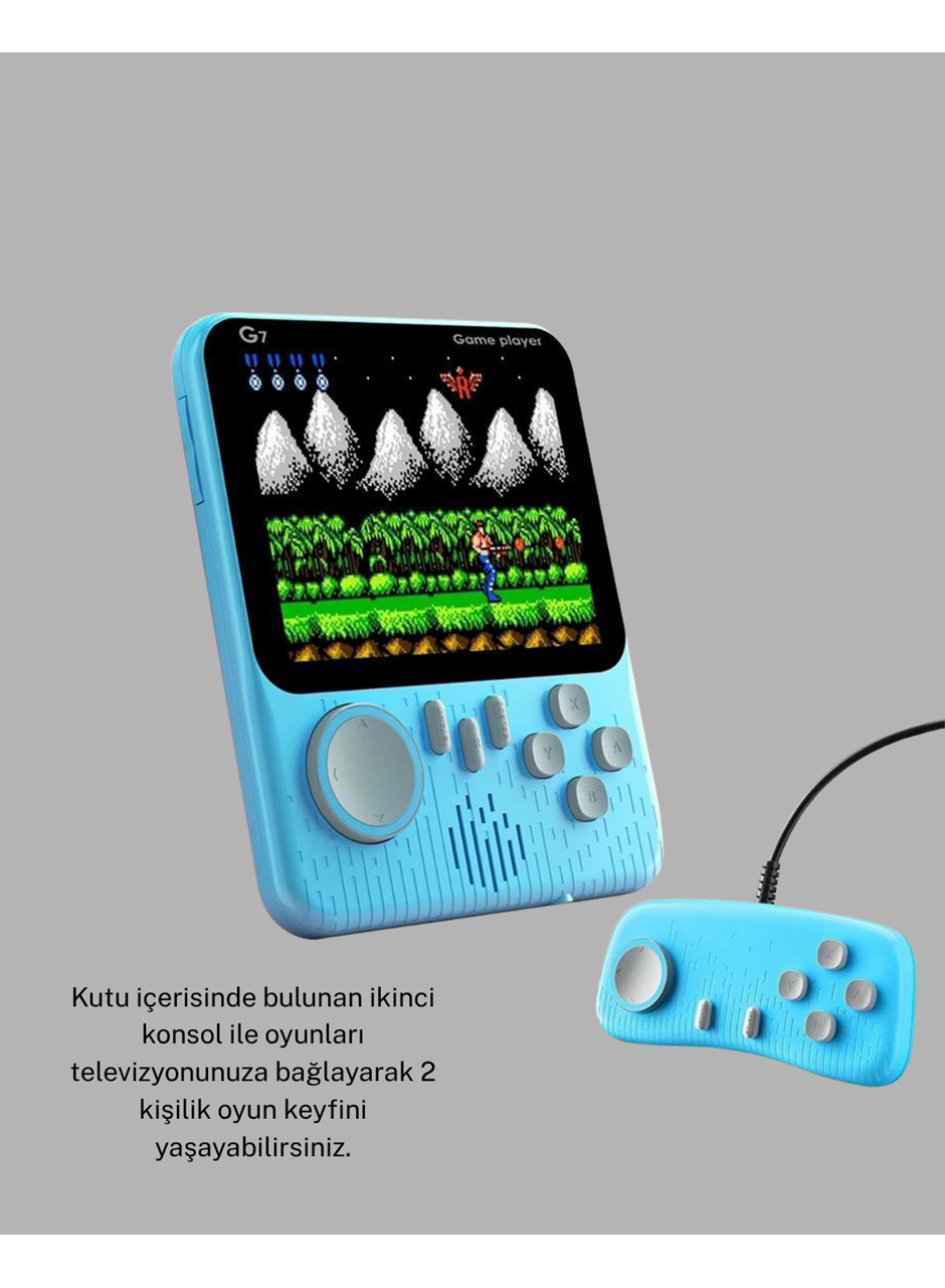 Retro Oyun Konsolu – 3.5 İnç Ekran, 666 Klasik Oyun, TV Bağlantılı