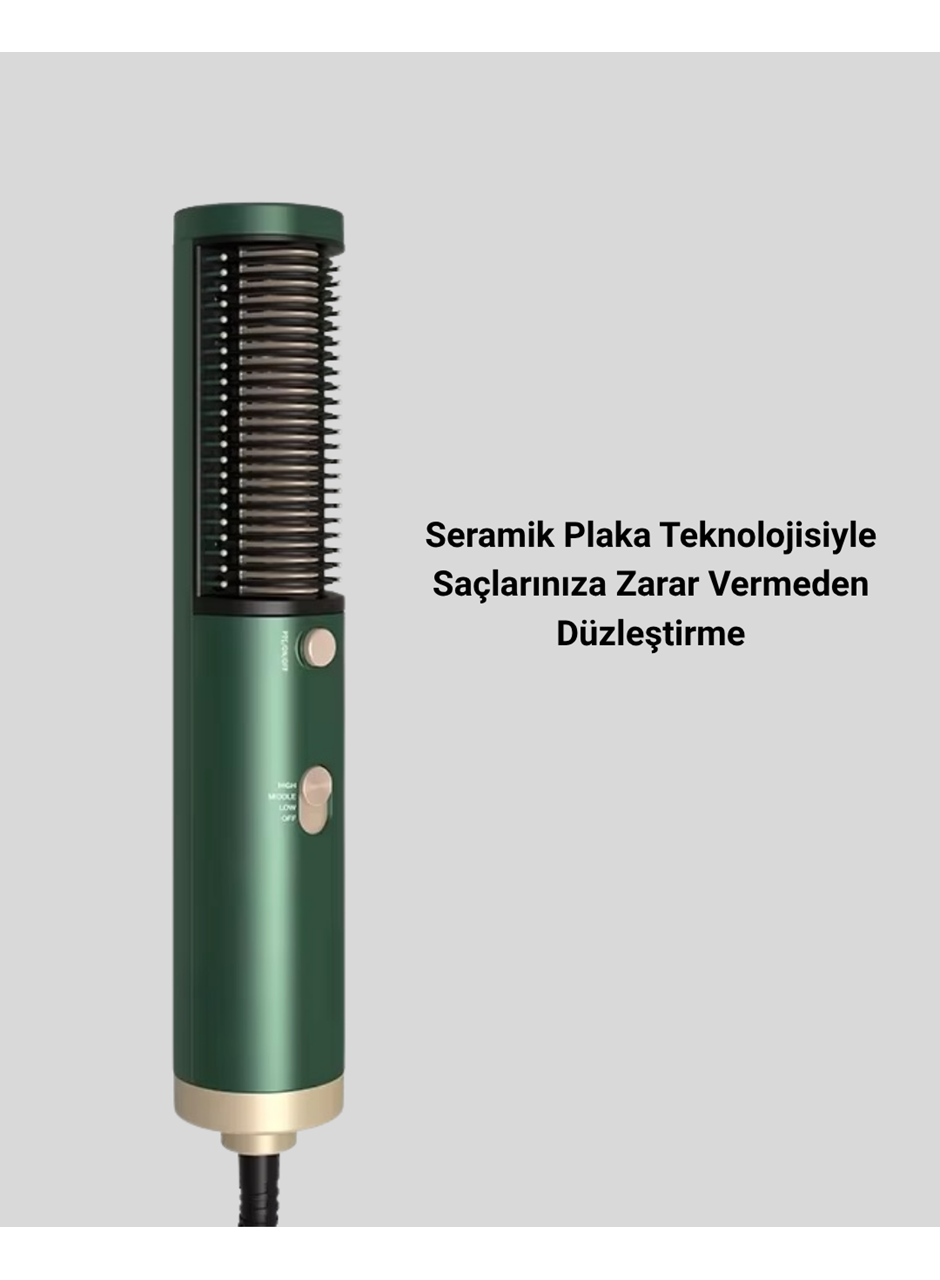 Seramik Plakalı Saç Düzleştirici – 200°C Ayarlanabilir Isı, İyon Teknolojisi