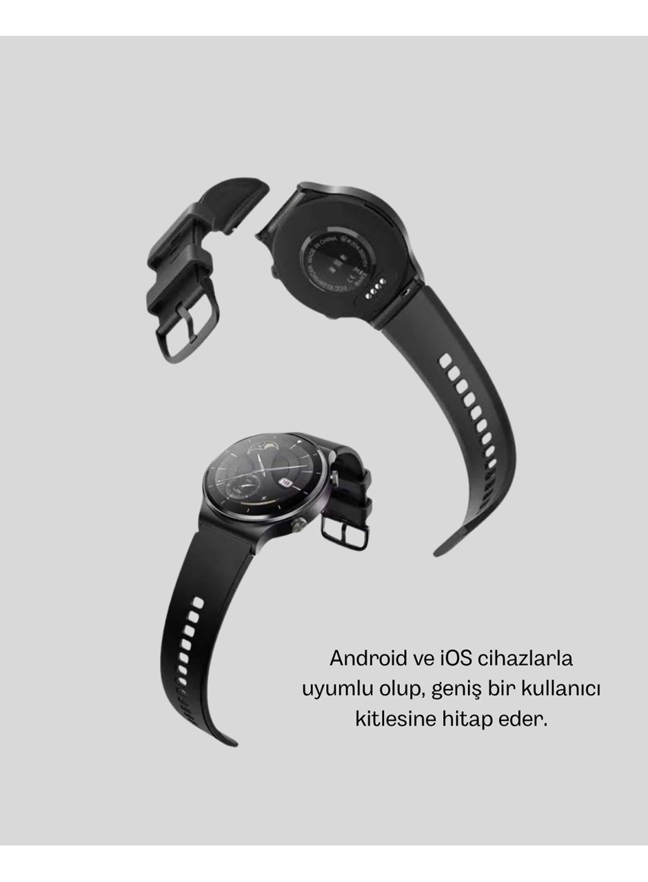 Kablosuz Şarjlı Bluetooth Görüşmeli Akıllı Saat – Android & iOS Uyumlu