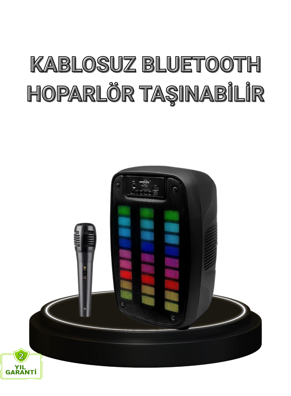 Bluetooth Hoparlör – Kablosuz Bağlantı, 2 Saat Müzik Süresi