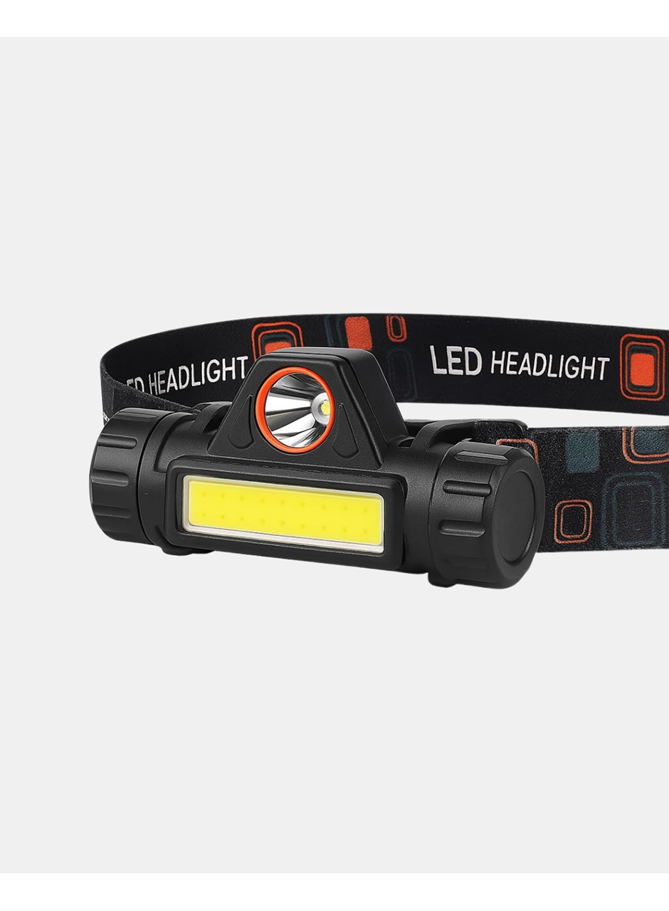 Şarjlı LED Kafa Feneri – Çift Fonksiyonlu, 200LM Işık Gücü, IP44 Suya Dayanıklı