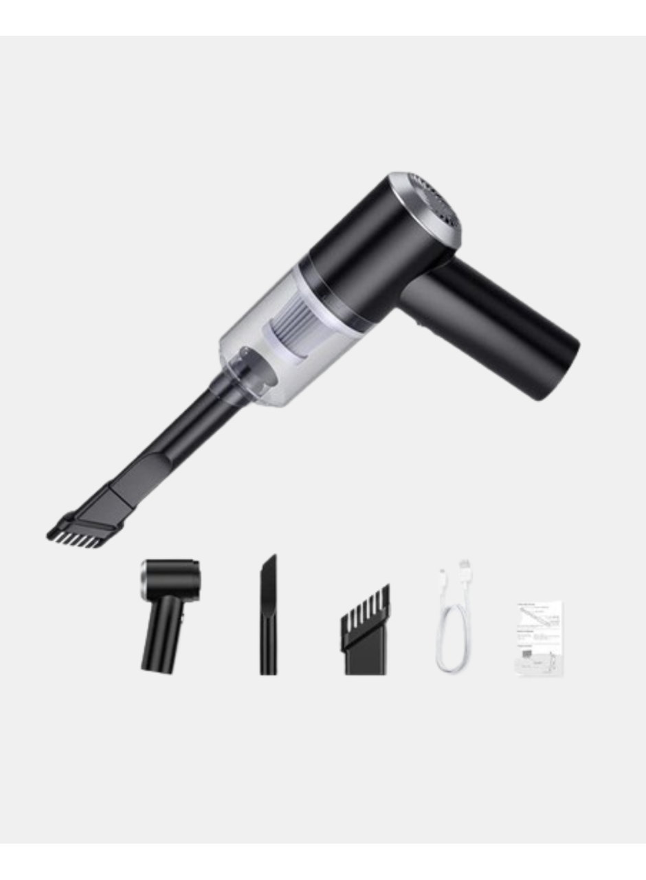 Mini Şarjlı Araç Süpürgesi – 120W Güçlü Motor, 5500PA Vakum Emiş, Yıkanabilir Filtre