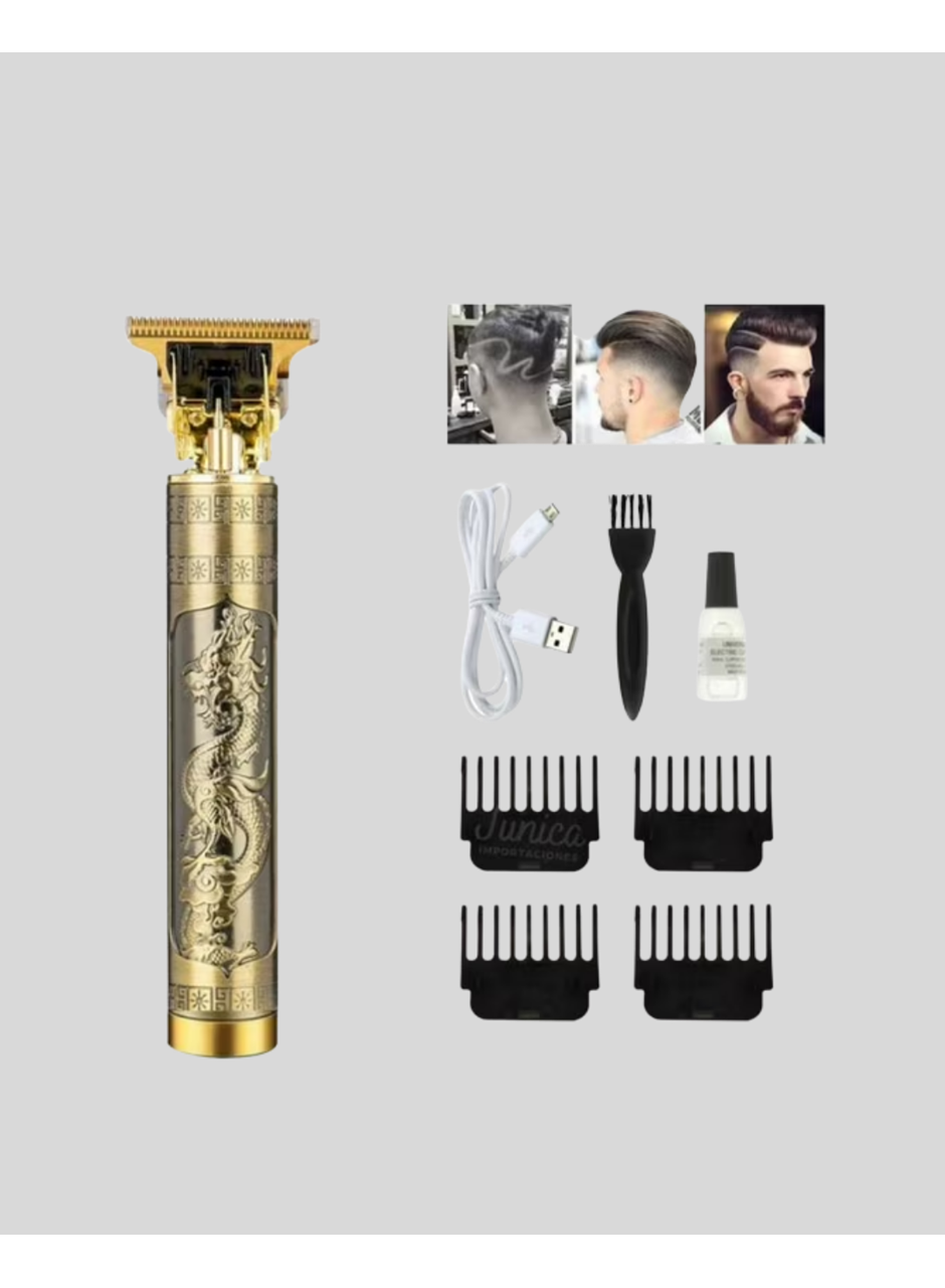 T Bıçaklı Profesyonel Çizik Tıraş Makinesi Seti – 120 Dakika Kullanım, Şarjlı & Kablolu