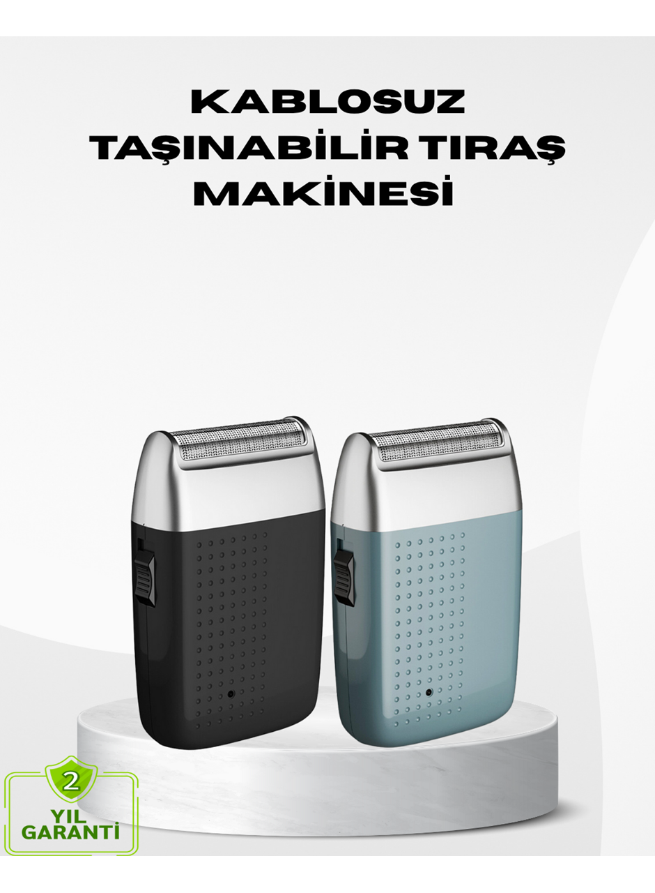 Kablosuz Şarjlı Sakal Tıraş Makinesi – Kuru Kullanım, Uzun Pil Ömrü