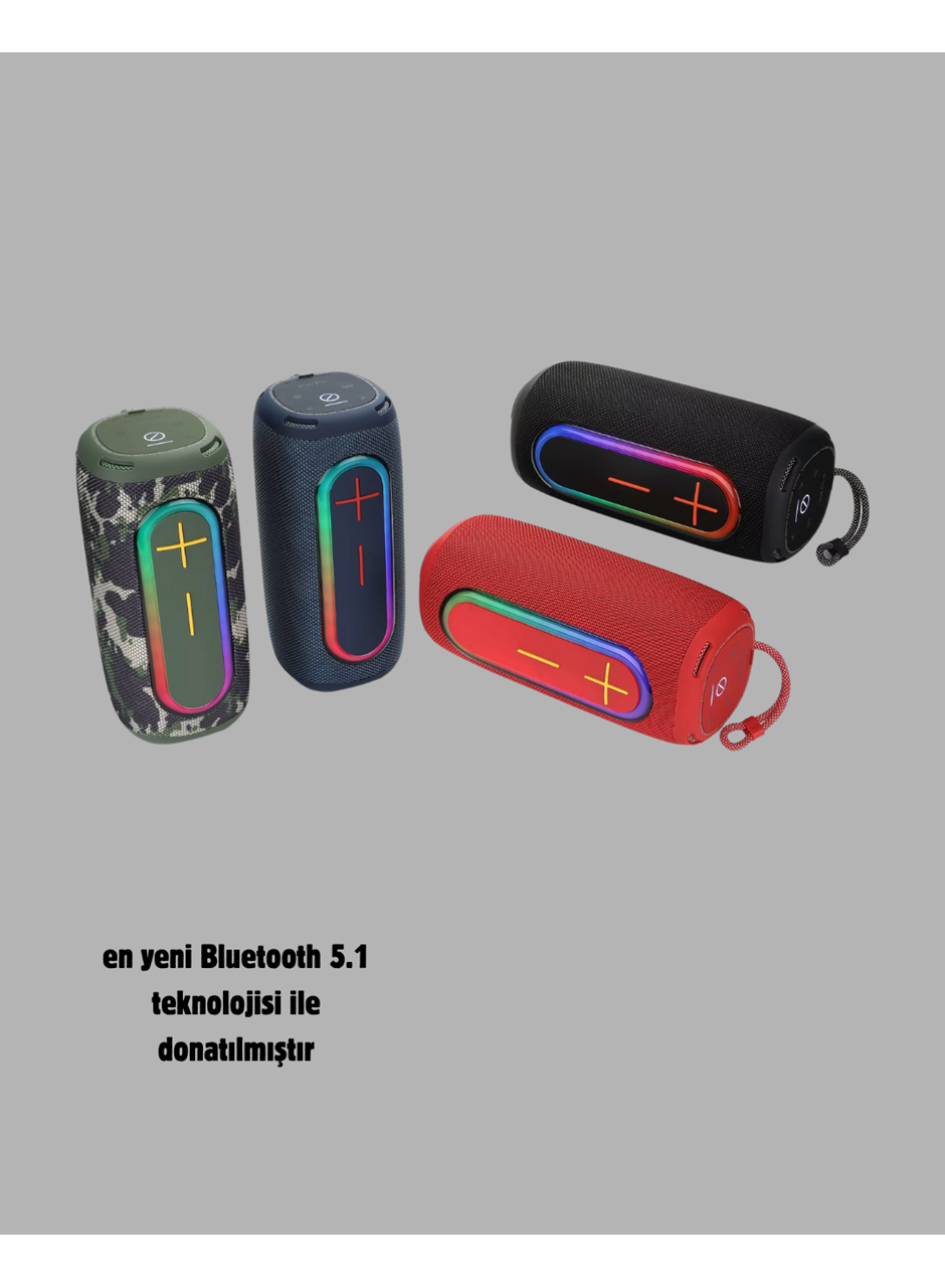 Kablosuz Hoparlör – Bluetooth 5.1, Güçlü Bas ve 10 Metre Menzil