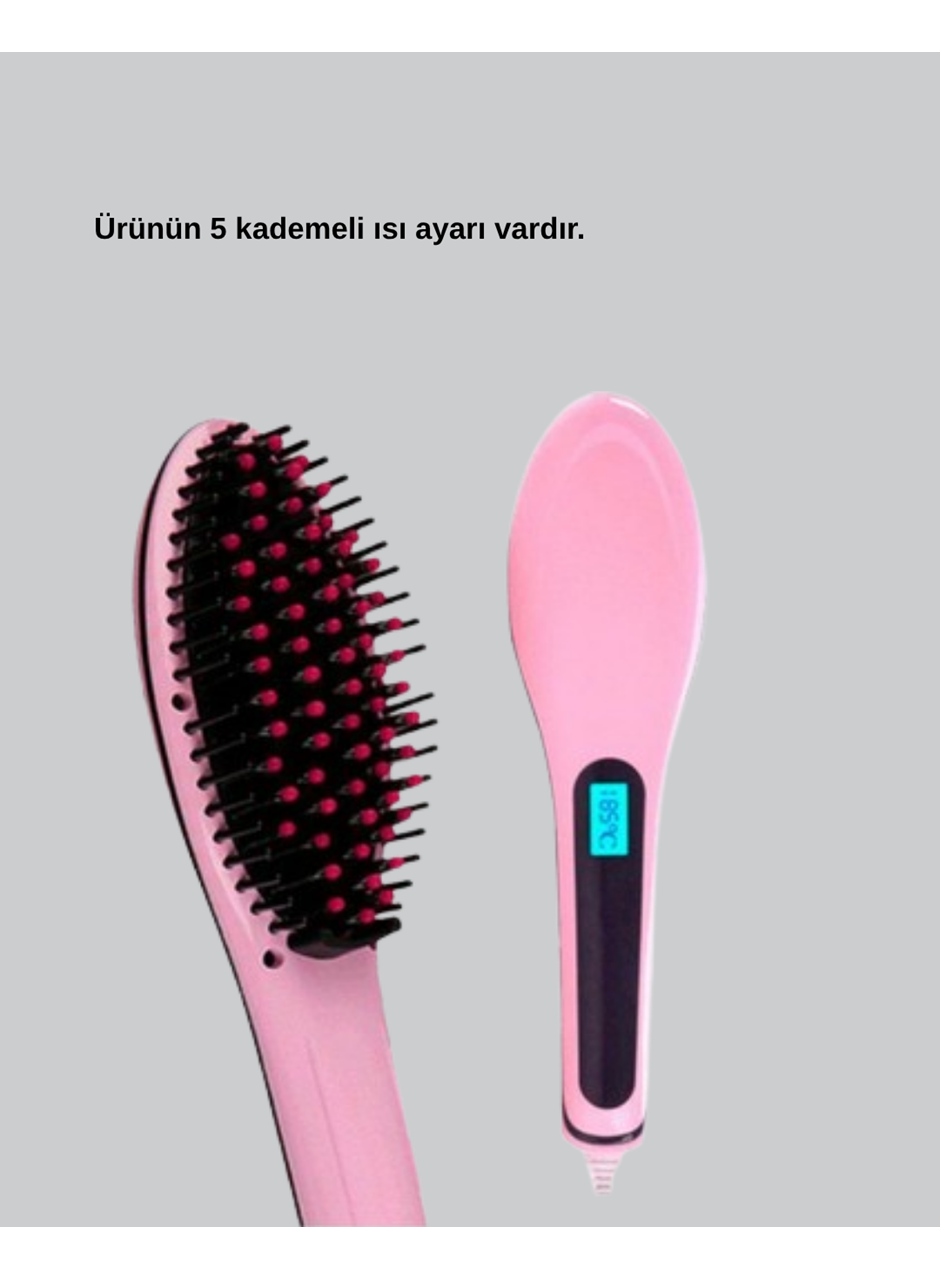 Seramik Plakalı Elektrikli Saç Düzleştirici – Hızlı Isınma, Uzun Kablo, 25W–39W Güç