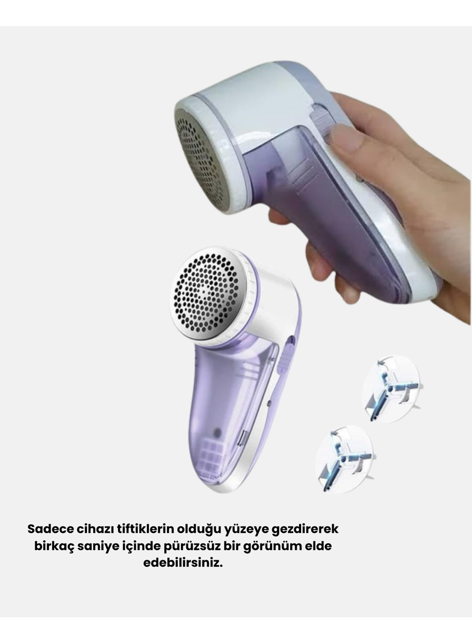 Taşınabilir Şarjlı Tiftik Toplayıcı – Çıkarılabilir Hazneli, Anti-Statik Fırçalı