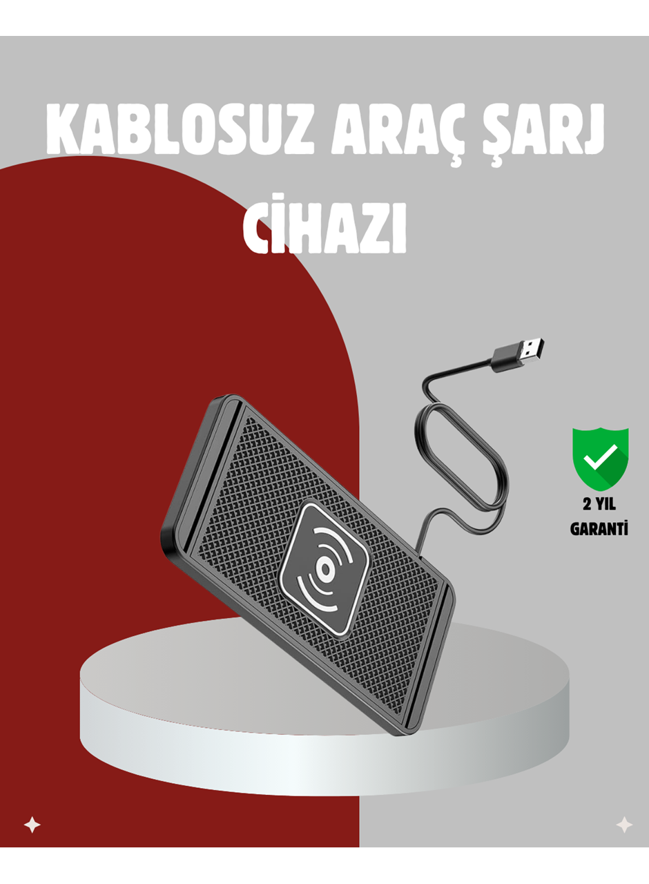 Hızlı Kablosuz Araç Şarj Cihazı – Manyetik Pad, Aşırı Isınma Korumalı