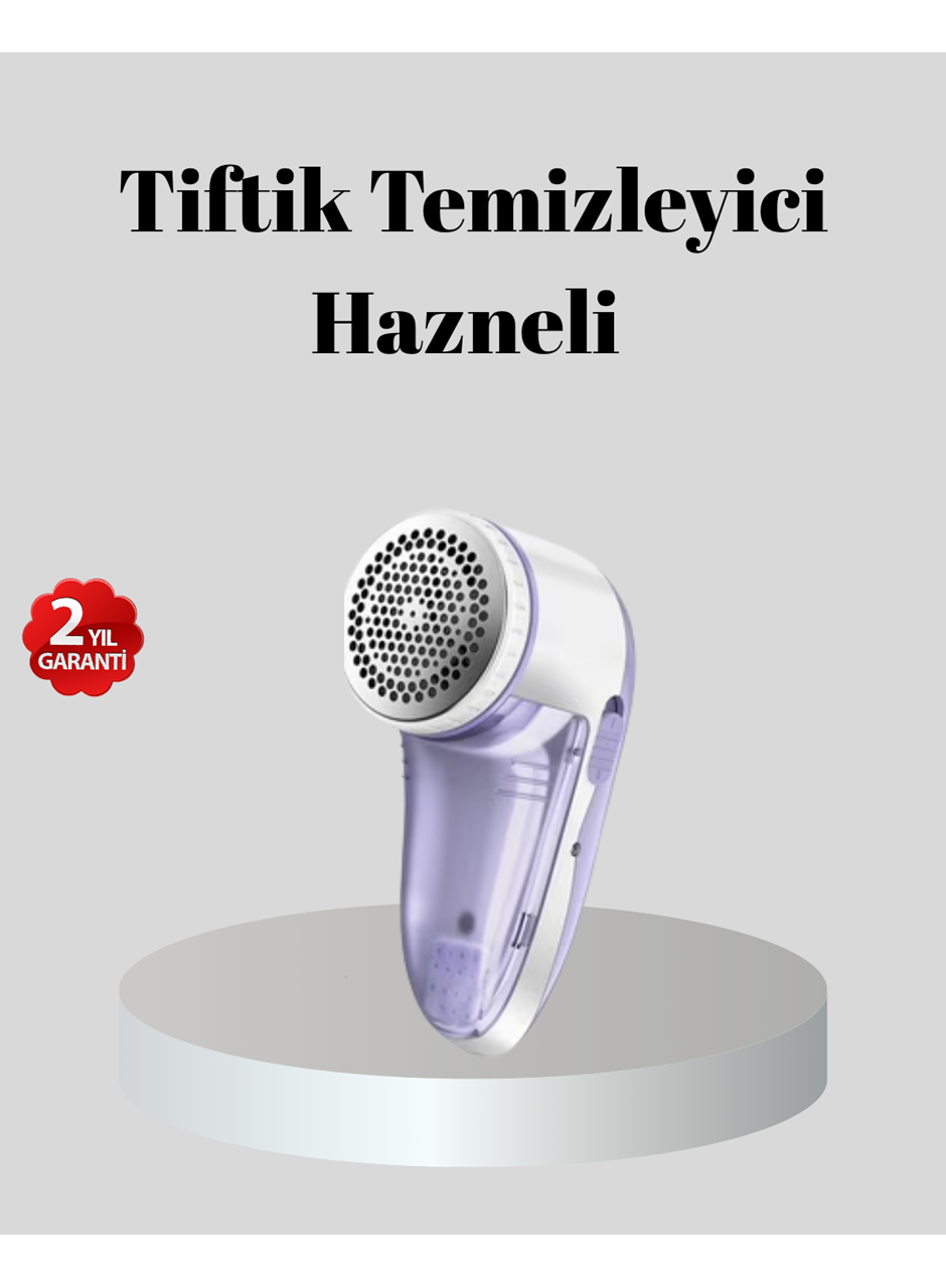 Şarjlı Tiftik Temizleyici – Çıkarılabilir Hazneli, Anti-Statik Fırçalı, USB Şarjlı