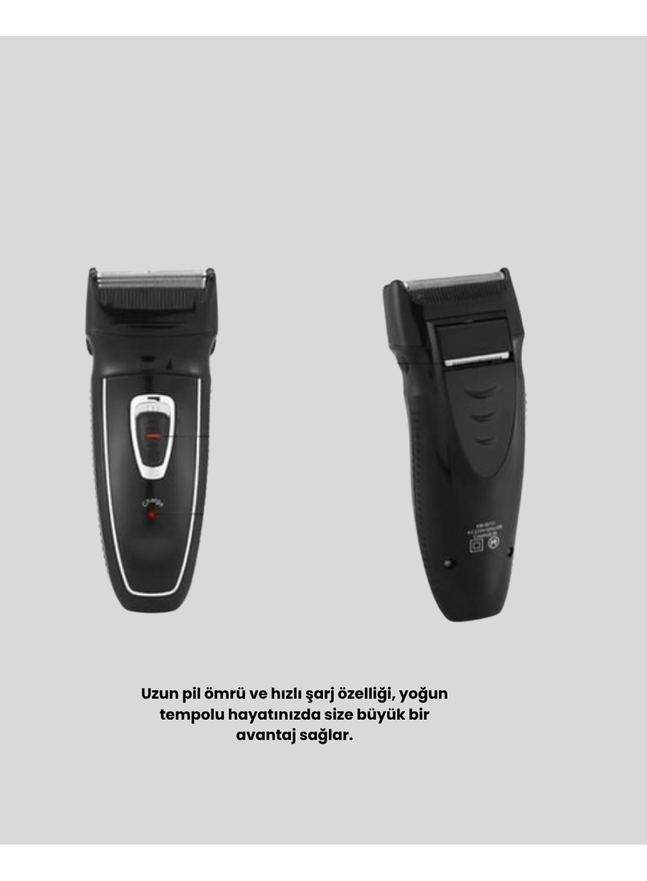 Unisex Şarjlı Saç ve Sakal Kesme Makinesi – Sessiz Motor, 1–12 mm Ayarlanabilir Başlık