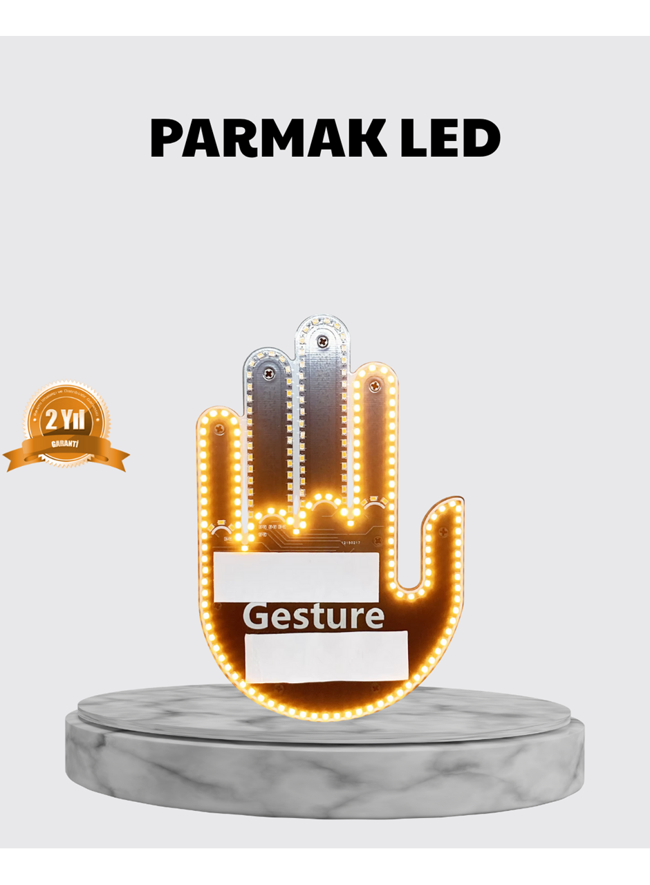 176 LED’li Amber Trafik Uyumlu Sinyal Işığı – El Hareketiyle Kontrol