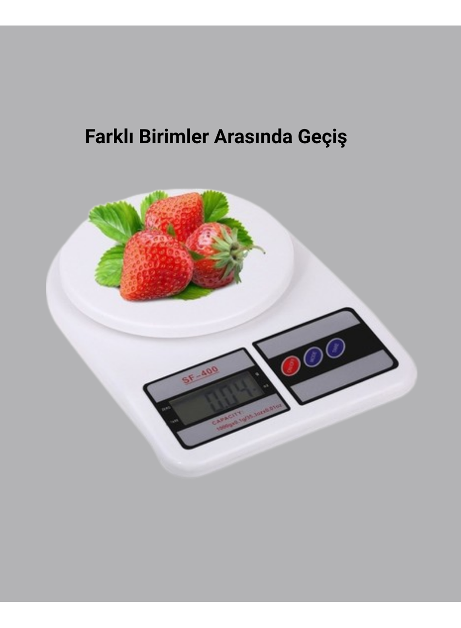 LCD Ekranlı Hassas Dijital Mutfak Terazisi – 5kg Kapasite, 1g Hassasiyet