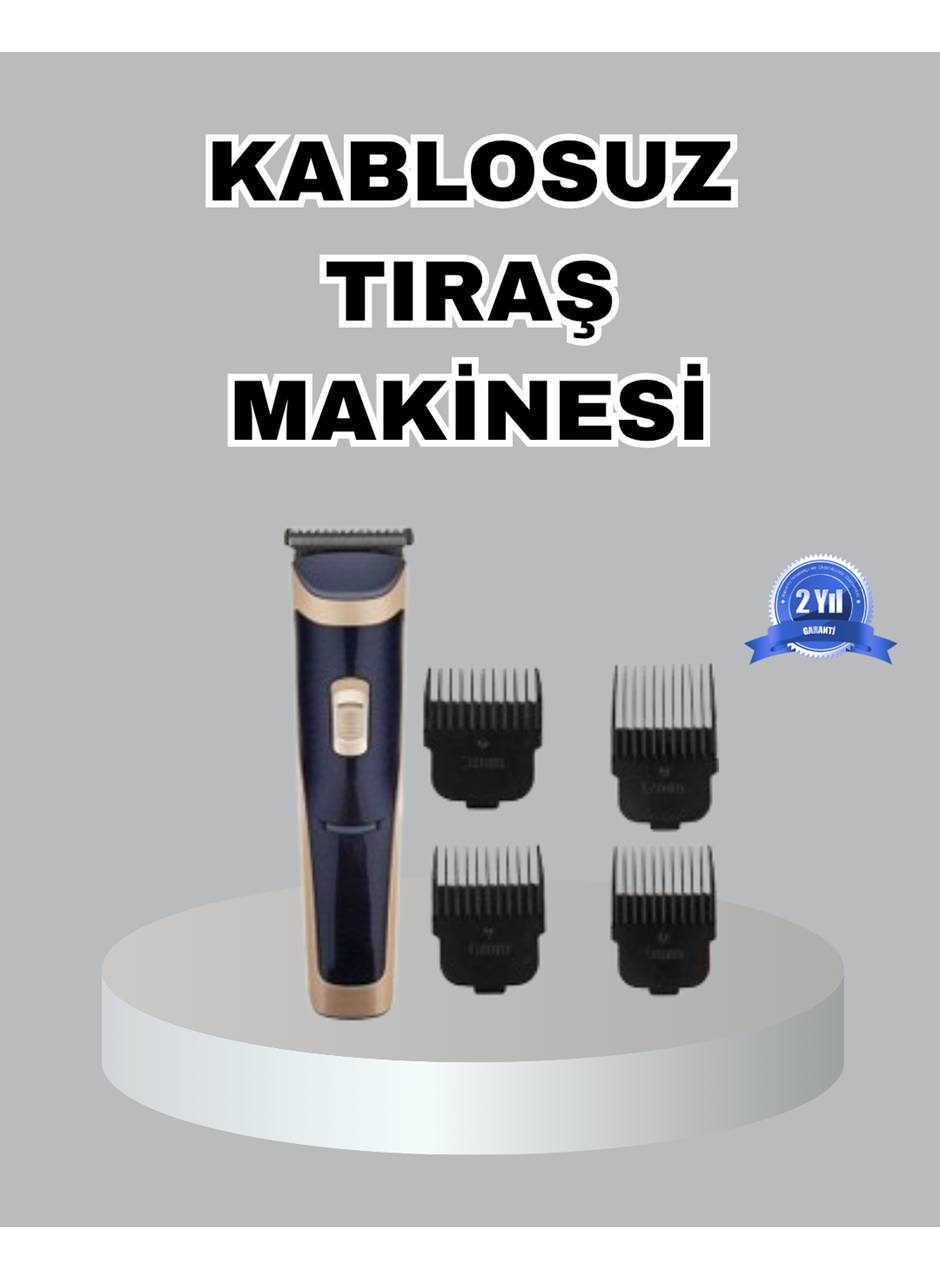 Çelik Bıçaklı Unisex Şarjlı Tıraş Makinesi – Sessiz Motor, Kablosuz ve Ayarlanabilir