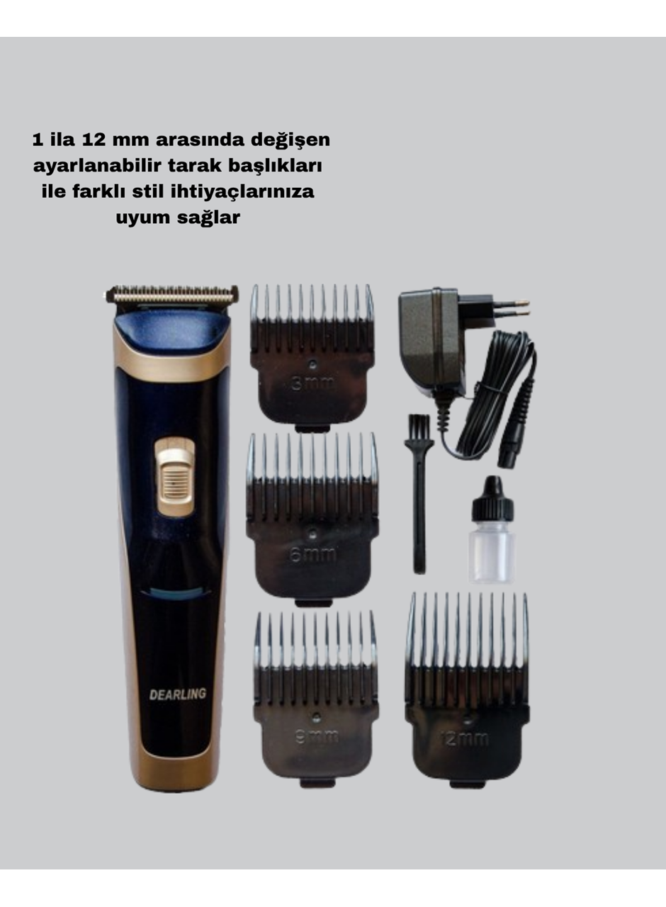 Çelik Bıçaklı Unisex Şarjlı Tıraş Makinesi – Sessiz Motor, Kablosuz ve Ayarlanabilir