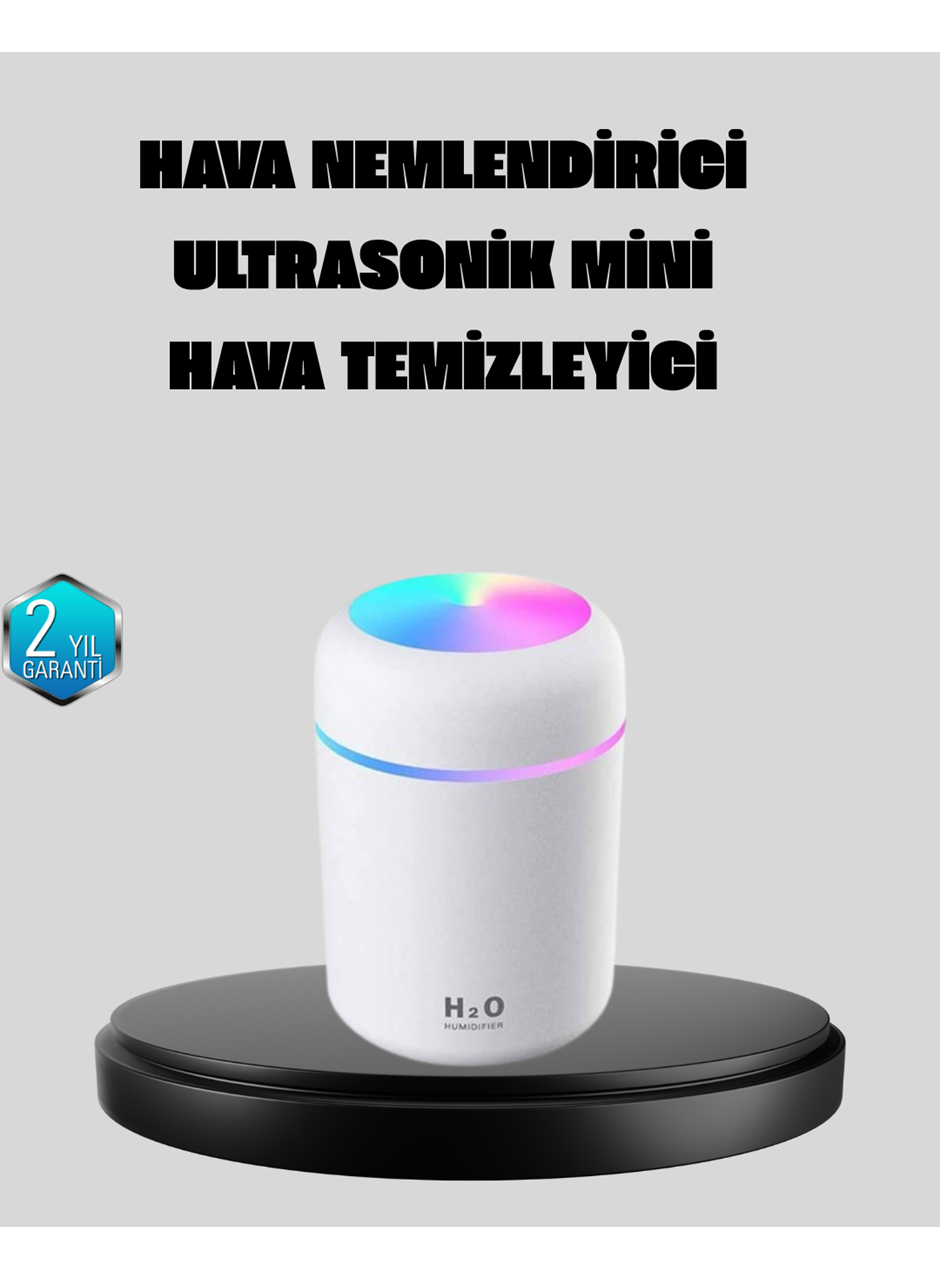 Taşınabilir USB Mini Nemlendirici – LED Aydınlatmalı, Çift Püskürtme Modu