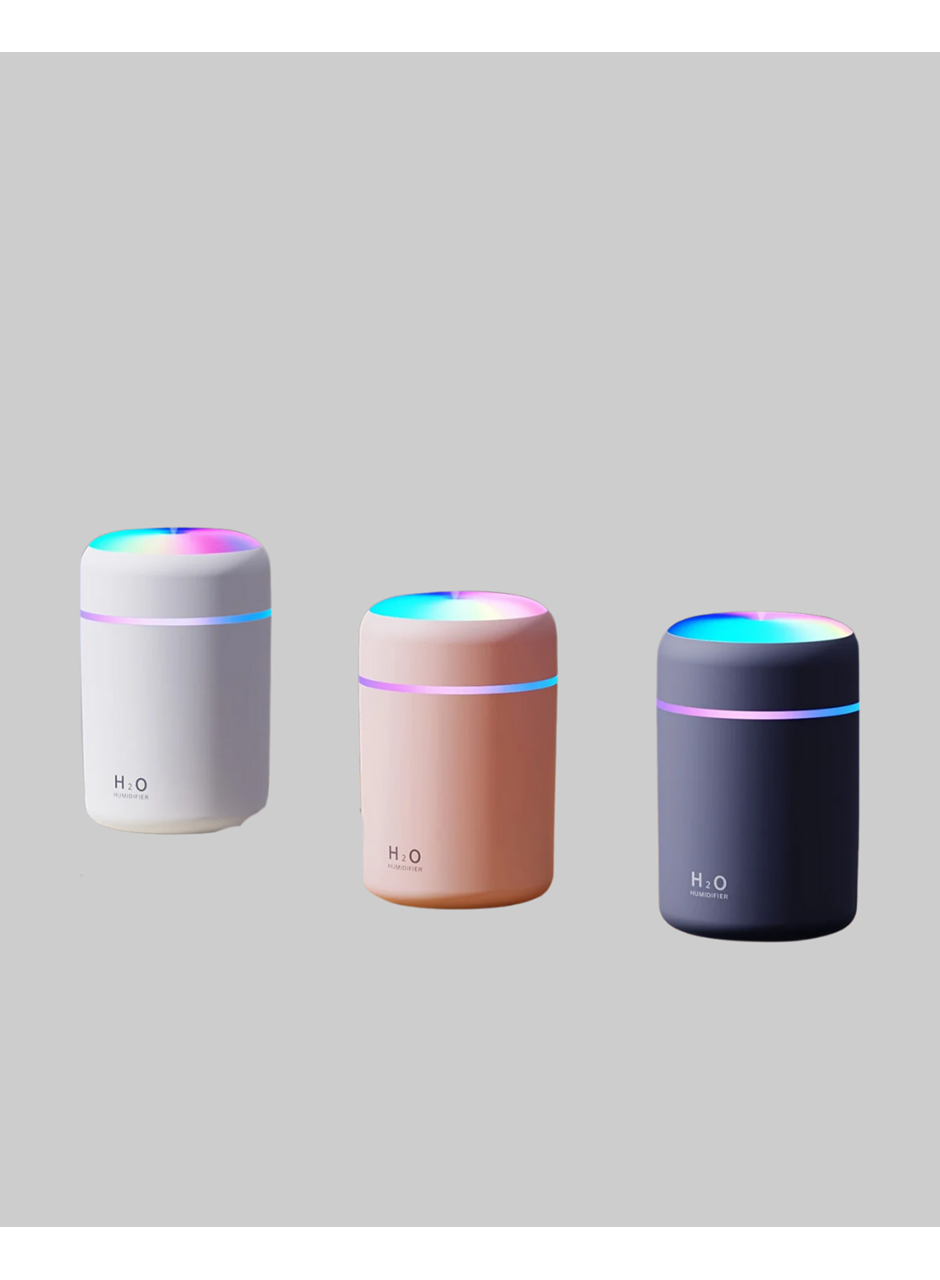 Taşınabilir USB Mini Nemlendirici – LED Aydınlatmalı, Çift Püskürtme Modu