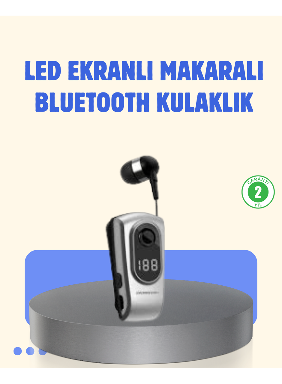 Titreşimli Bluetooth Kulaklık – Uzun Pil Ömrü, Dijital Ekranlı Kablosuz Tasarım
