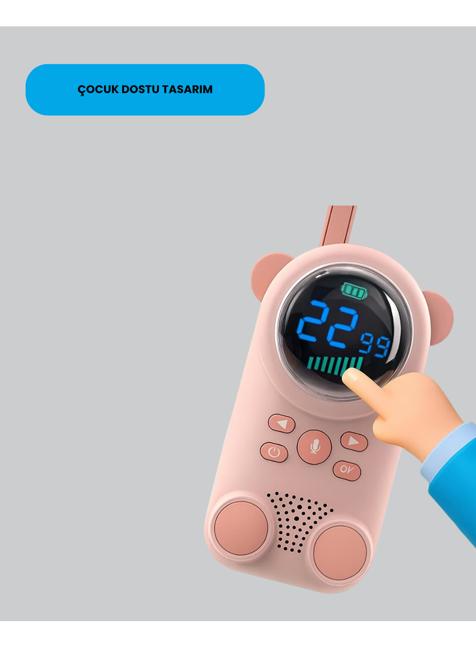 LCD Ekranlı Bebek m2 Telsizi