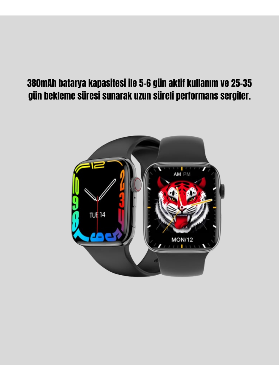 380mAh Bataryalı Akıllı Saat – Arama, Bildirim, AOD Ekran ve Uzun Pil Ömrü