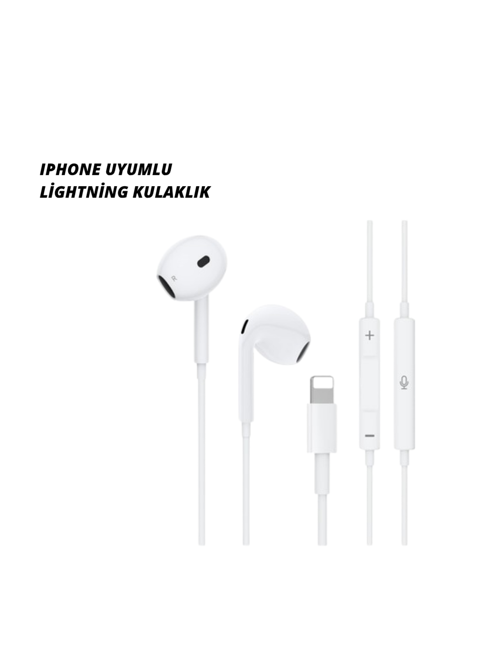 iPhone 14 ve altındaki modellerle uyumlu Kablolu kulaklık