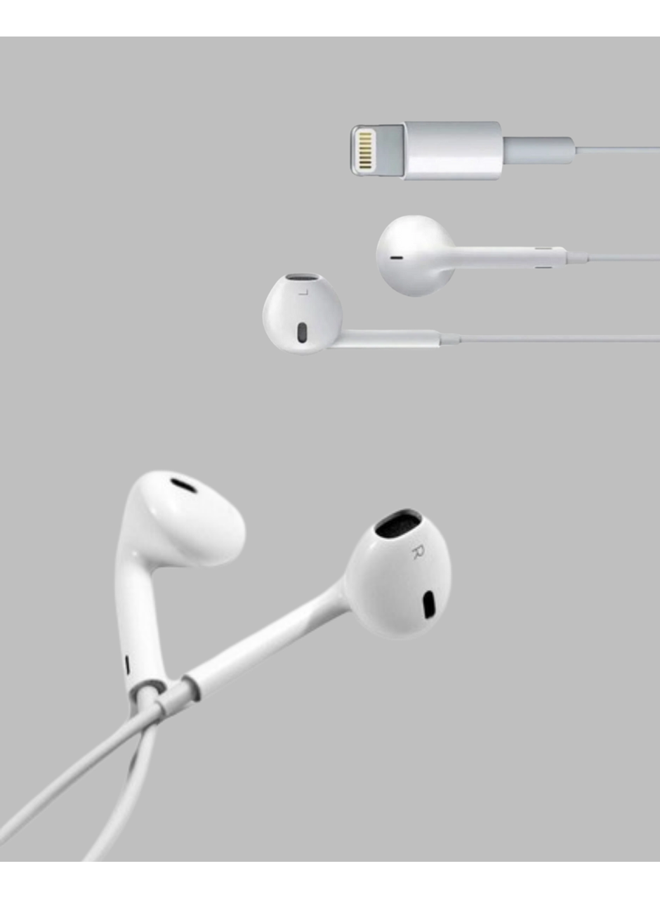 iPhone 14 ve altındaki modellerle uyumlu Kablolu kulaklık