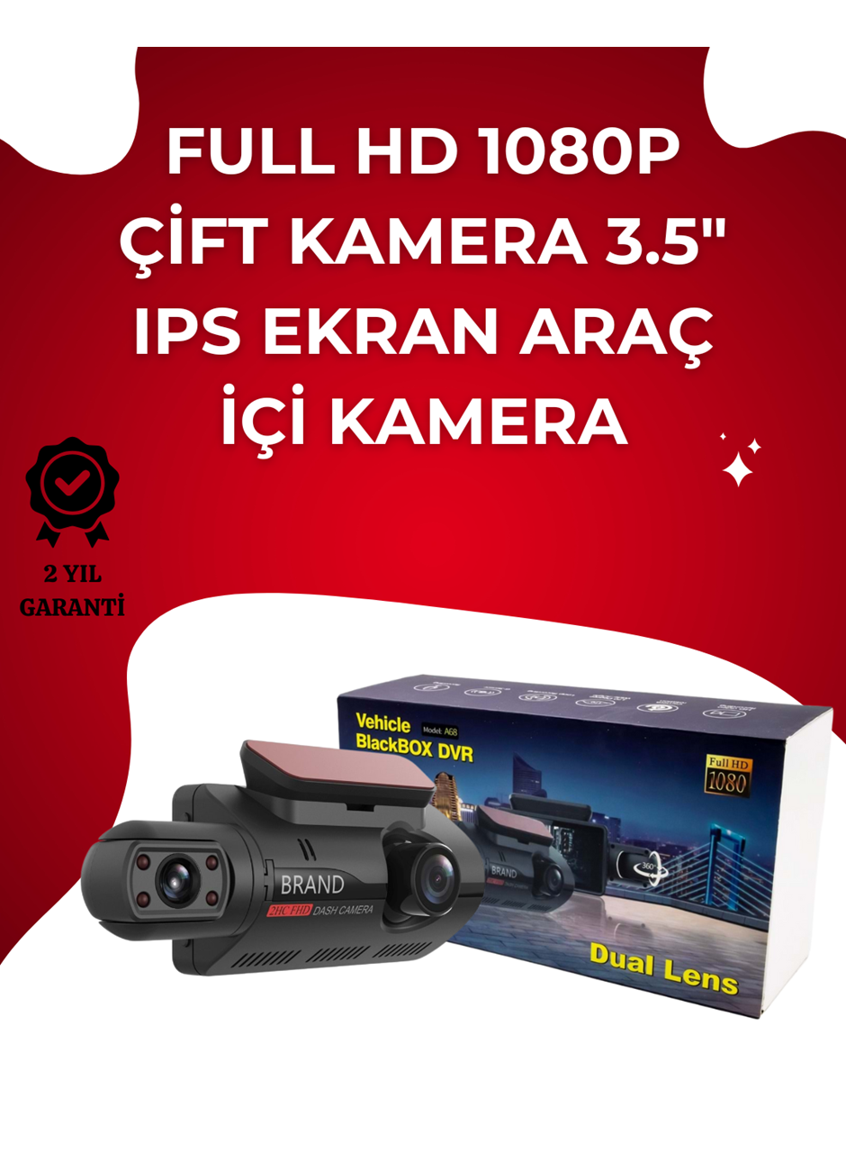 Otomatik Kayıtlı Full HD Araç Kamerası – Döngüsel Kayıt ve Hareket Algılama