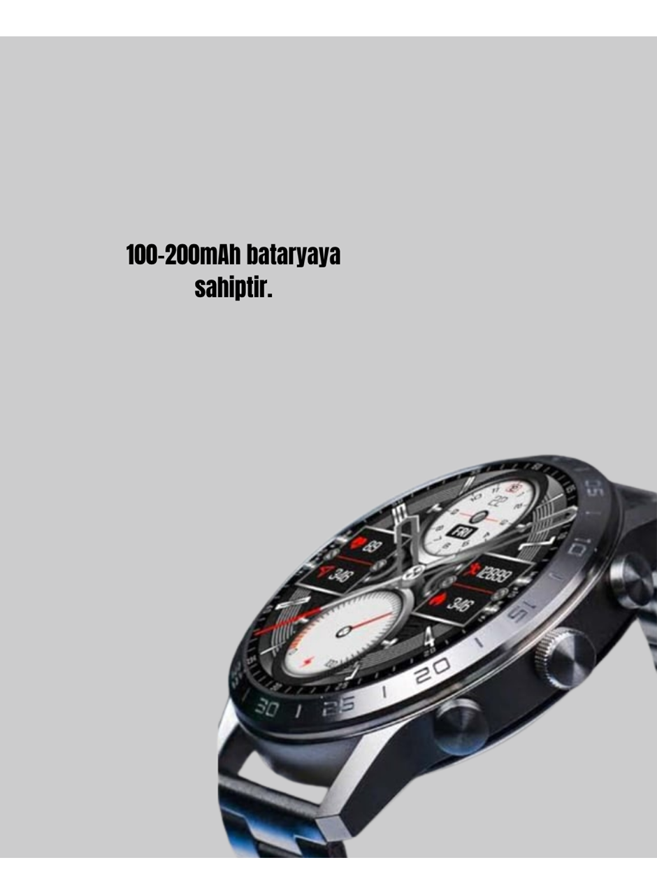 100mAh Şarjlı Akıllı Saat – Mesaj Bildirimi, Müzik Kontrolü ve Ergonomik Tasarım